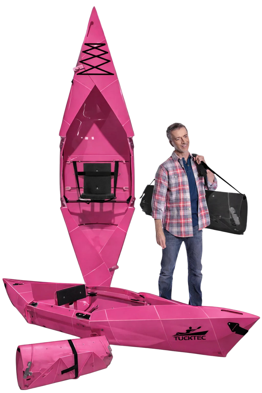 Tucktec Pro Folding Kayak | Hard-Shell | 2-minute Set-up | Foldable, Portable Kayak