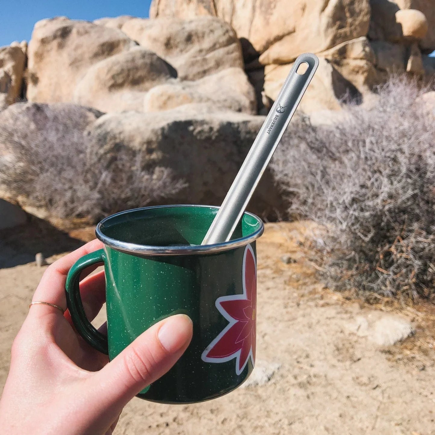 Long Handle Titanium Spork