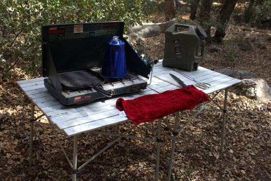 Field Note 009 — Coleman Compact Roll-Top Aluminum Camping Table