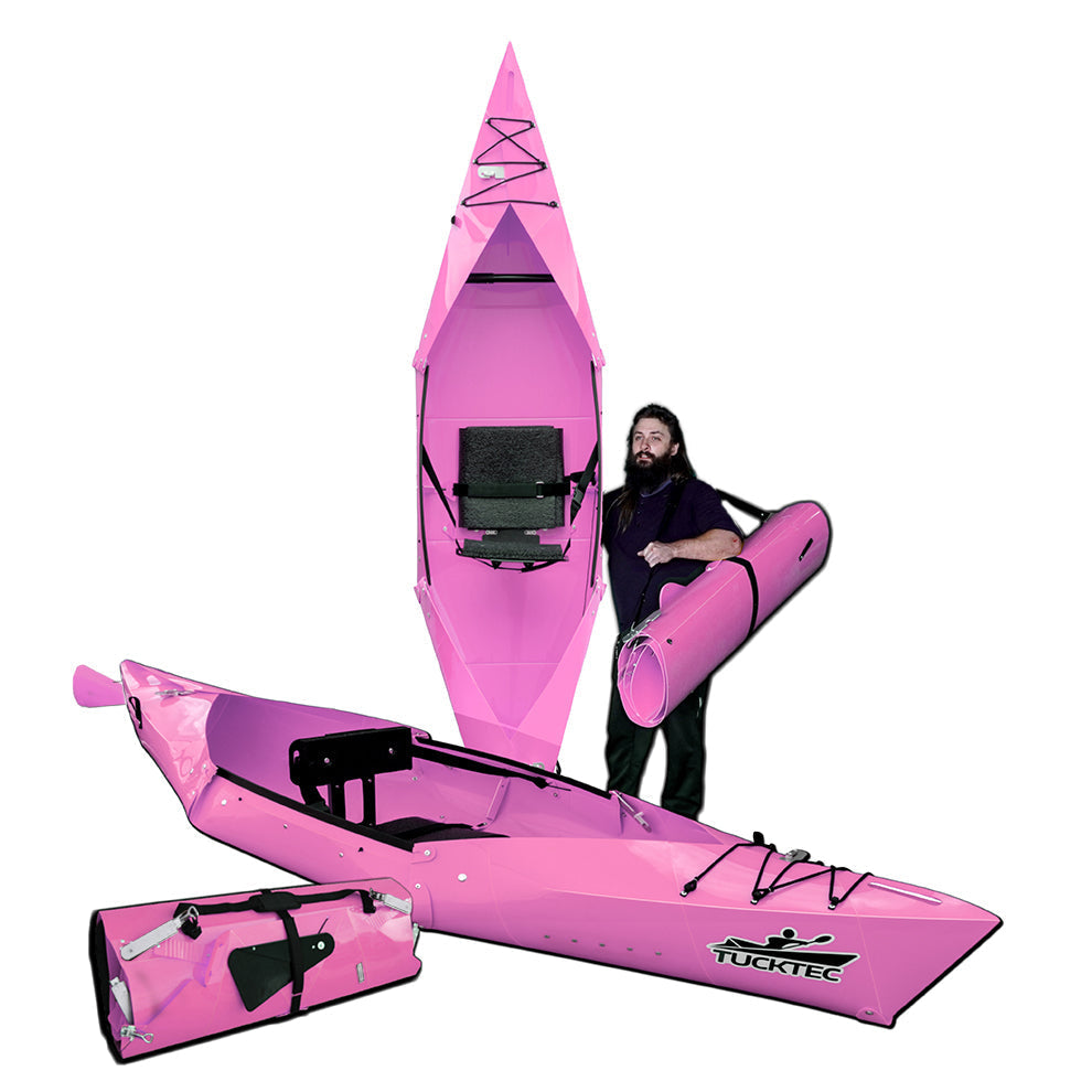 Tucktec Pro Folding Kayak | Hard-Shell | 2-minute Set-up | Foldable, Portable Kayak