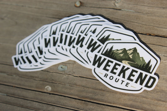Weekend Route Logo Sticker - 2.5"