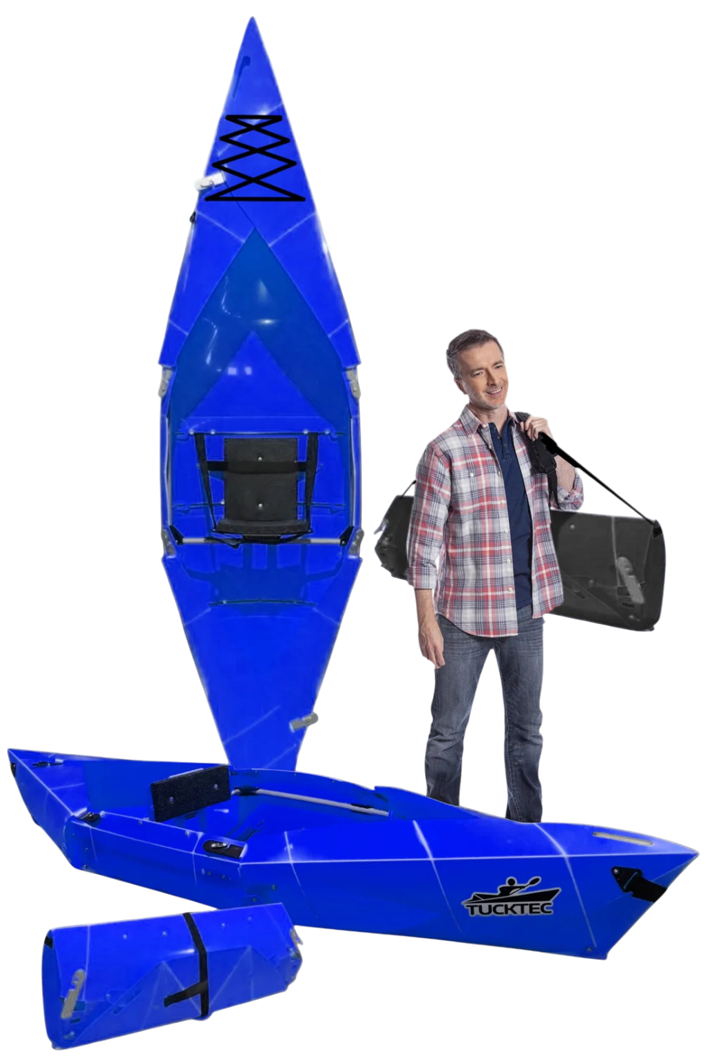 Tucktec Pro Folding Kayak | Hard-Shell | 2-minute Set-up | Foldable, Portable Kayak