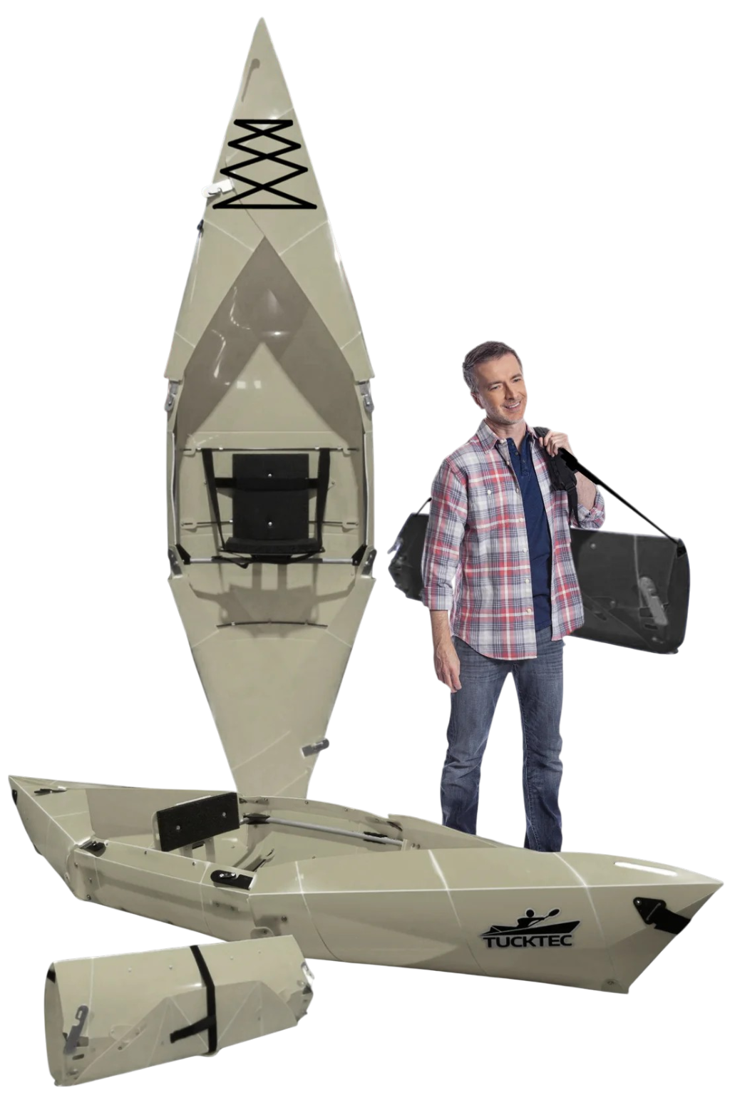 Tucktec Pro Folding Kayak | Hard-Shell | 2-minute Set-up | Foldable, Portable Kayak