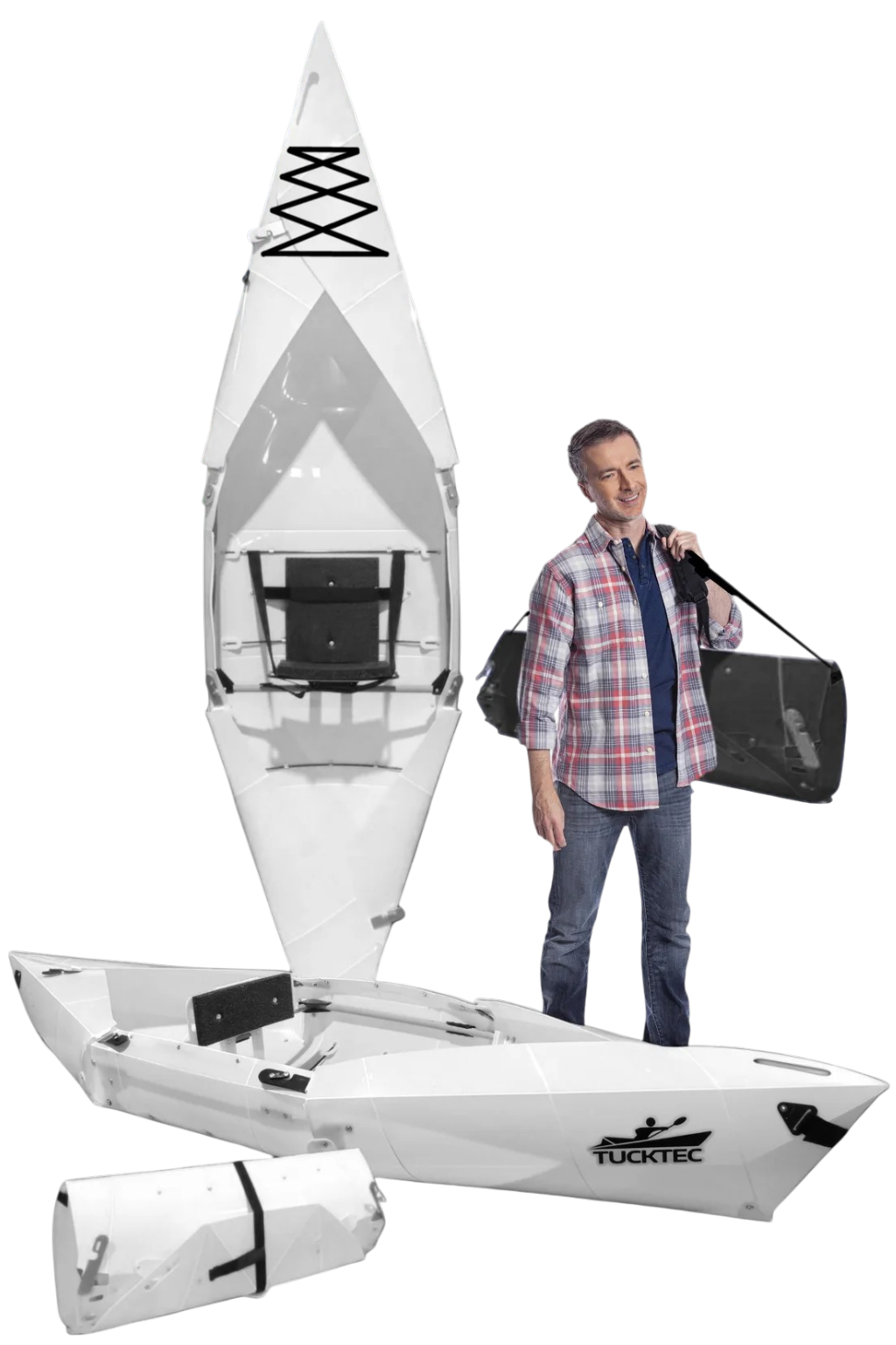 Tucktec Pro Folding Kayak | Hard-Shell | 2-minute Set-up | Foldable, Portable Kayak