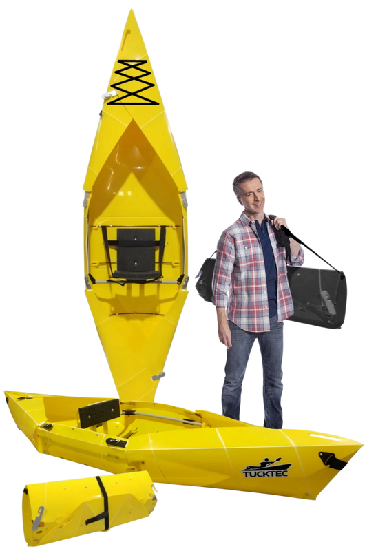 Tucktec Pro Folding Kayak | Hard-Shell | 2-minute Set-up | Foldable, Portable Kayak