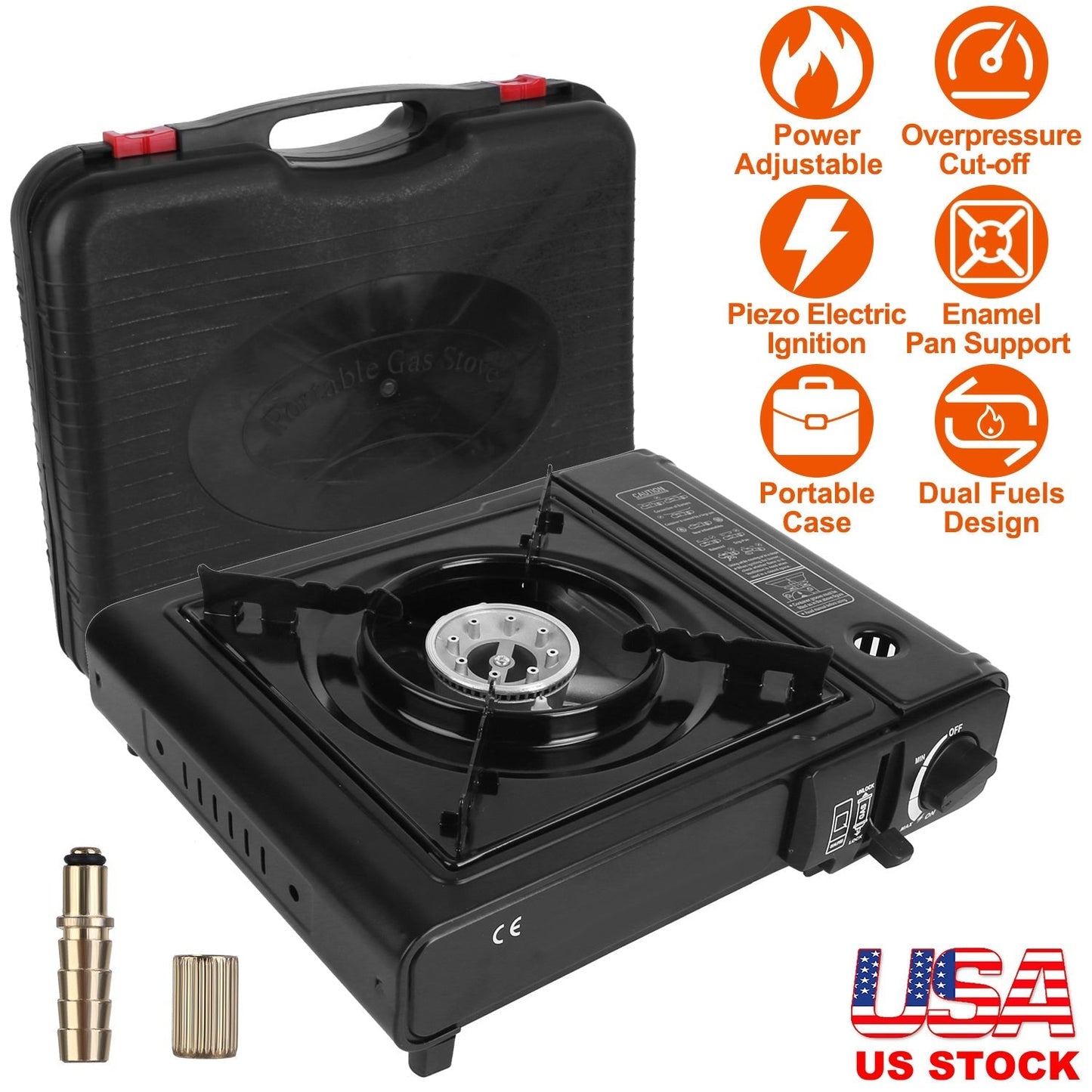 3300W Dual-Fuel Portable Camping Stove