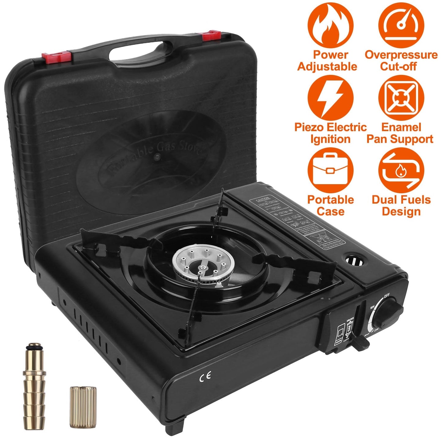 3300W Dual-Fuel Portable Camping Stove