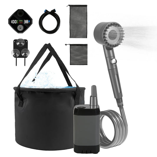 Rechargeable Portable Camping Shower Kit