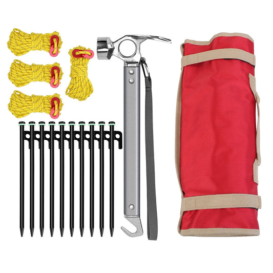 Tent Stake & Camping Hammer Kit