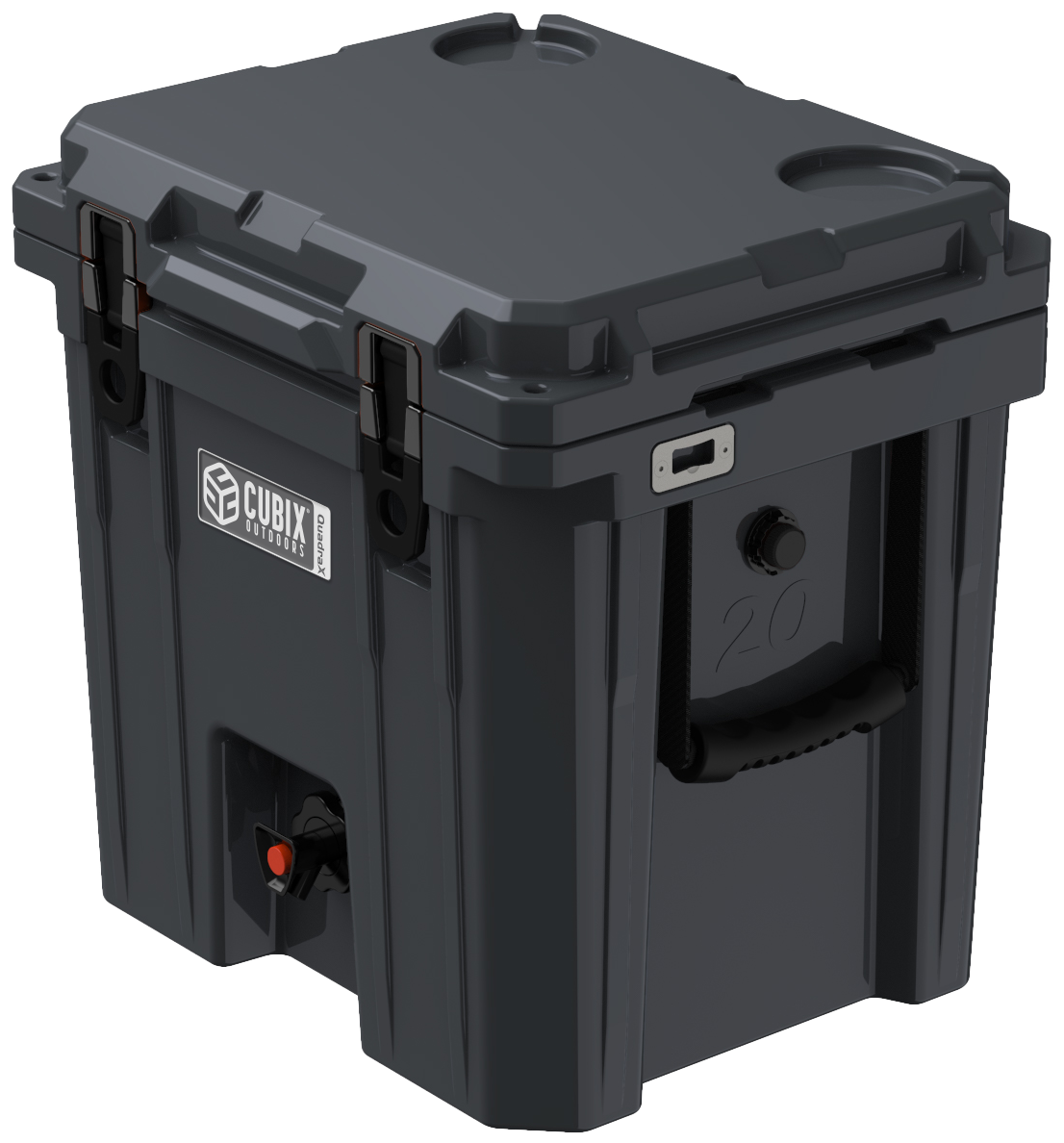 5 Gallon, 2-in-1 Beverage Dispenser/Cooler - QuadraX Hard Cooler