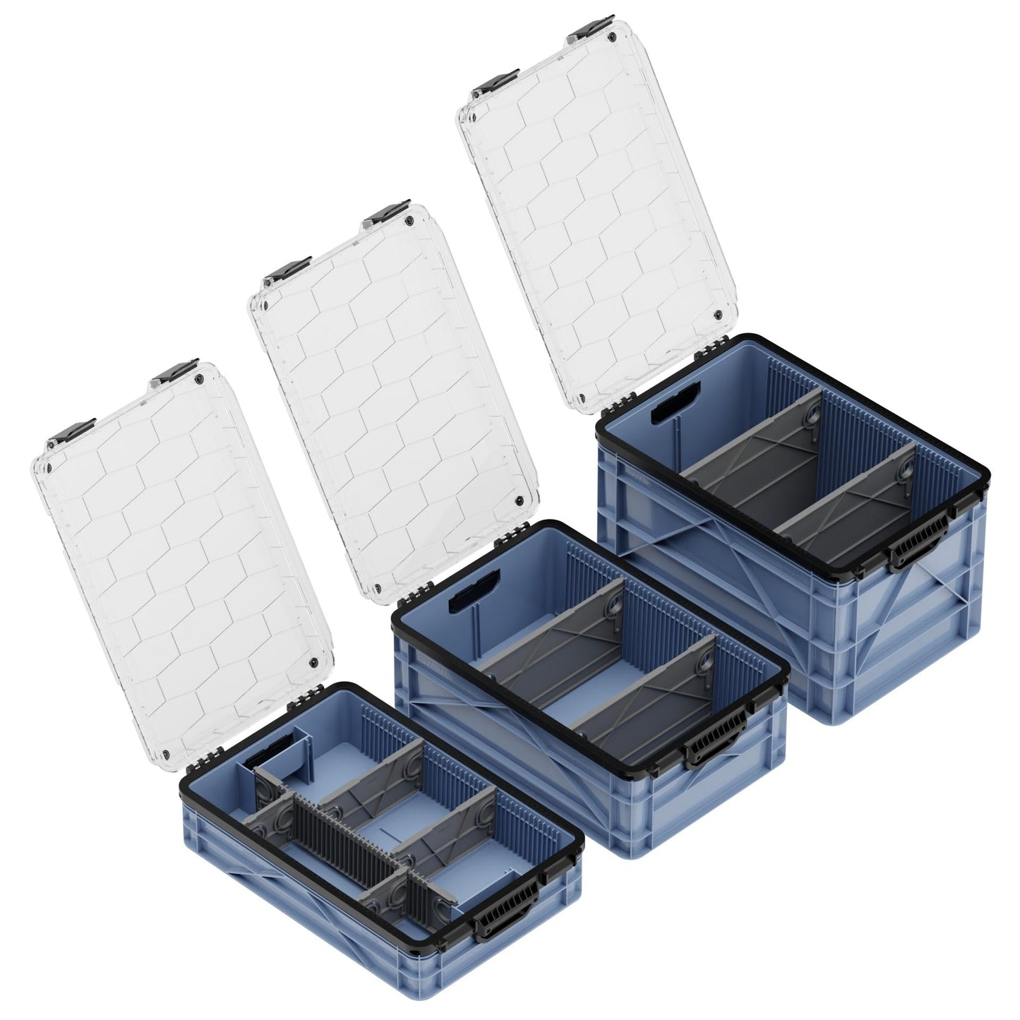 SidioCrate Weather-Resistant Storage Crate 3-Pack