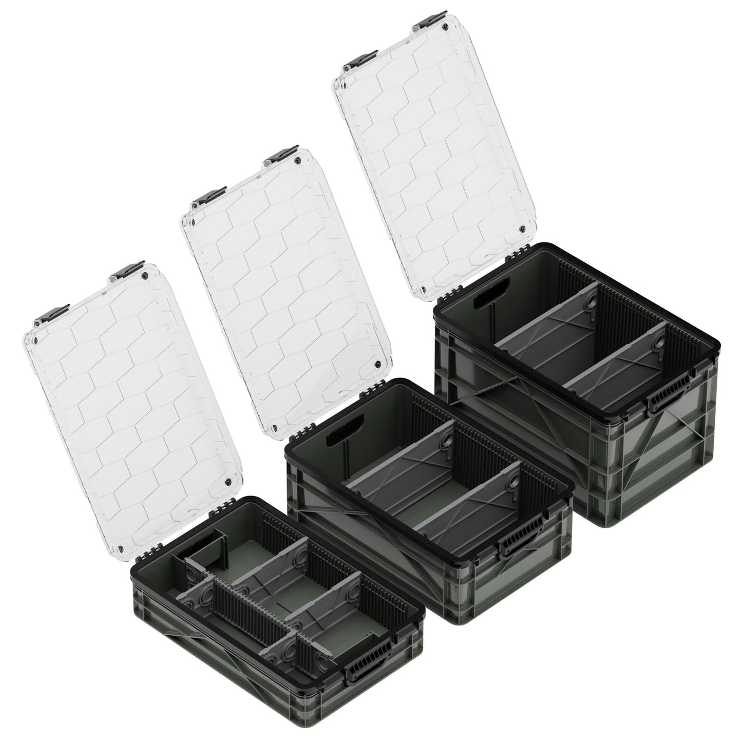 SidioCrate Weather-Resistant Storage Crate 3-Pack