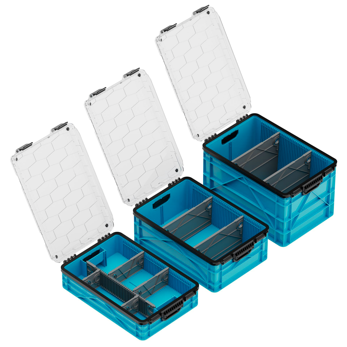 SidioCrate Weather-Resistant Storage Crate 3-Pack
