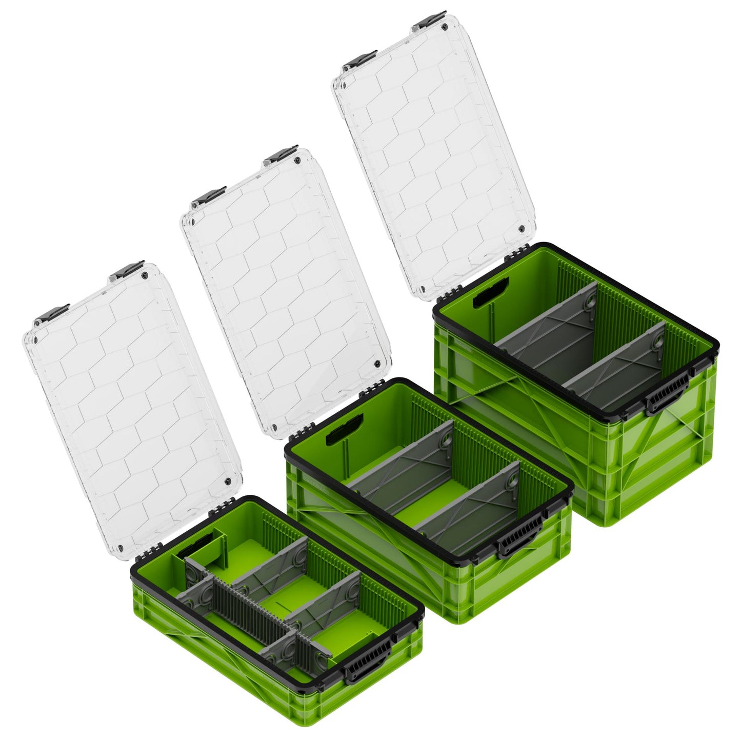 SidioCrate Weather-Resistant Storage Crate 3-Pack