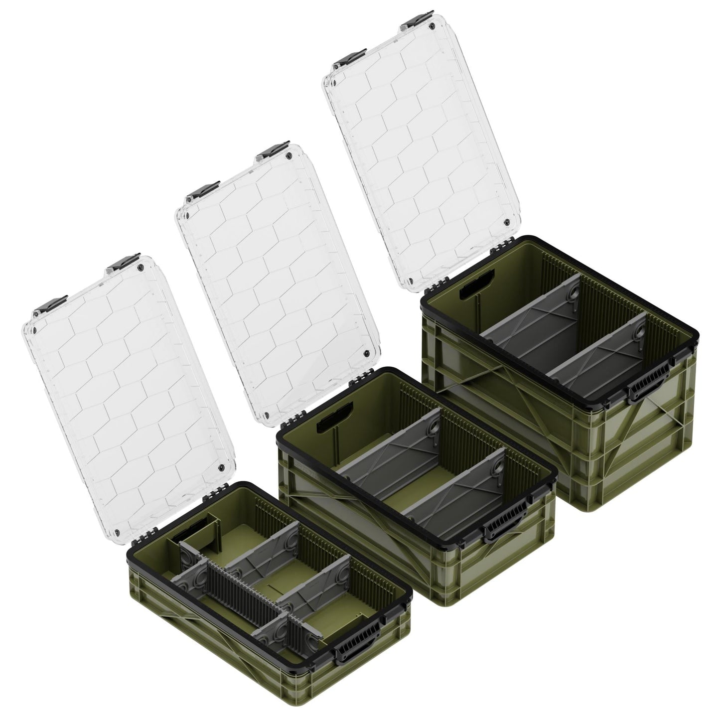 SidioCrate Weather-Resistant Storage Crate 3-Pack