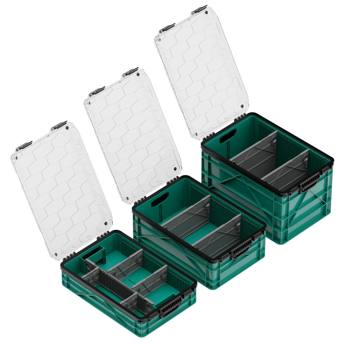 SidioCrate Weather-Resistant Storage Crate 3-Pack