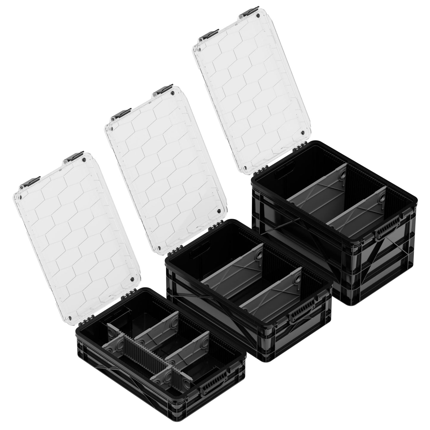 SidioCrate Weather-Resistant Storage Crate 3-Pack