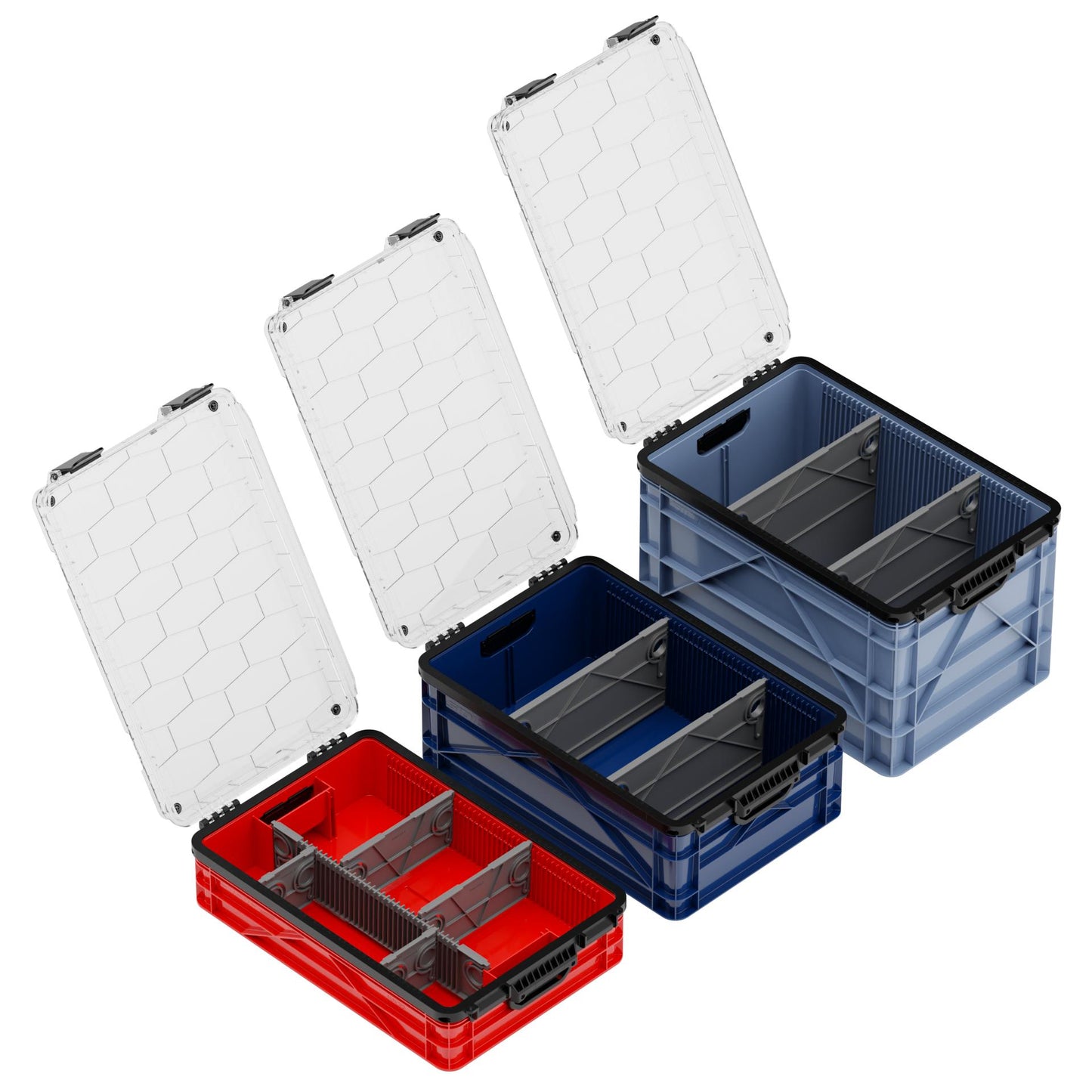 SidioCrate Weather-Resistant Storage Crate 3-Pack
