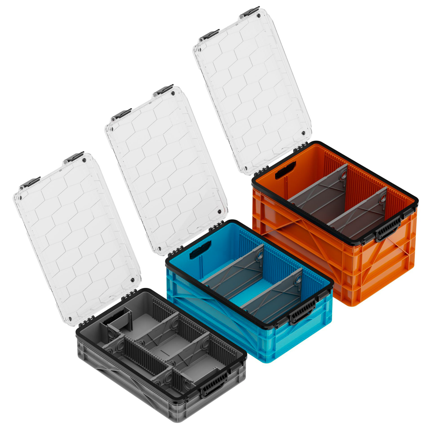 SidioCrate Weather-Resistant Storage Crate 3-Pack