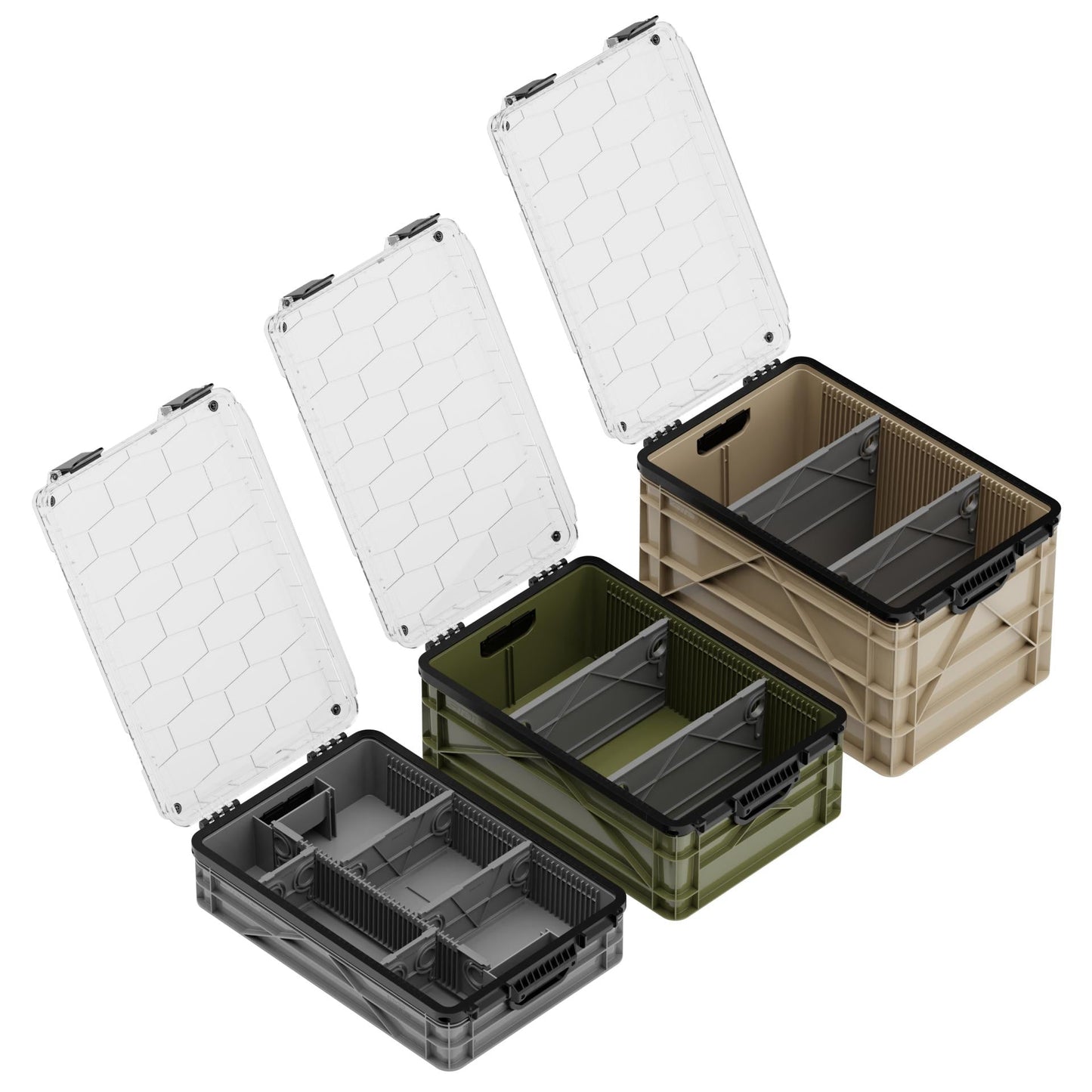 SidioCrate Weather-Resistant Storage Crate 3-Pack