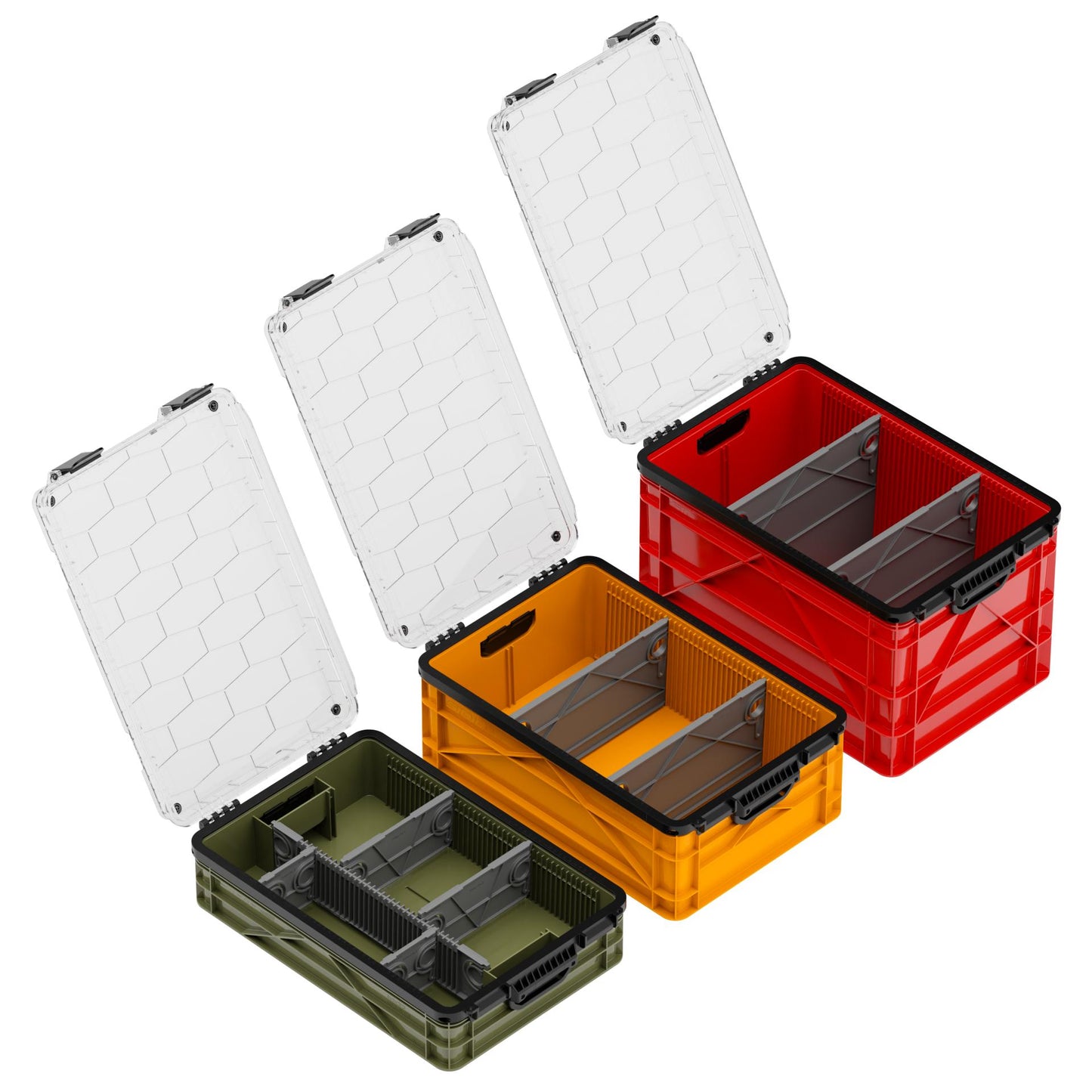 SidioCrate Weather-Resistant Storage Crate 3-Pack
