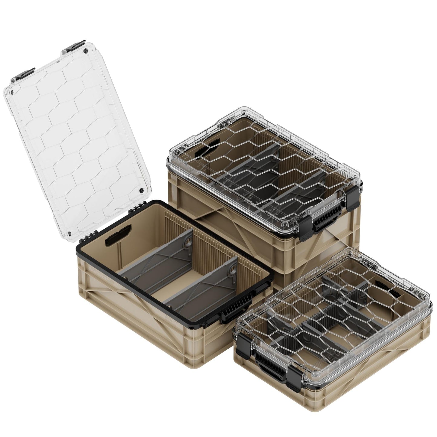 SidioCrate Weather-Resistant Storage Crate 3-Pack