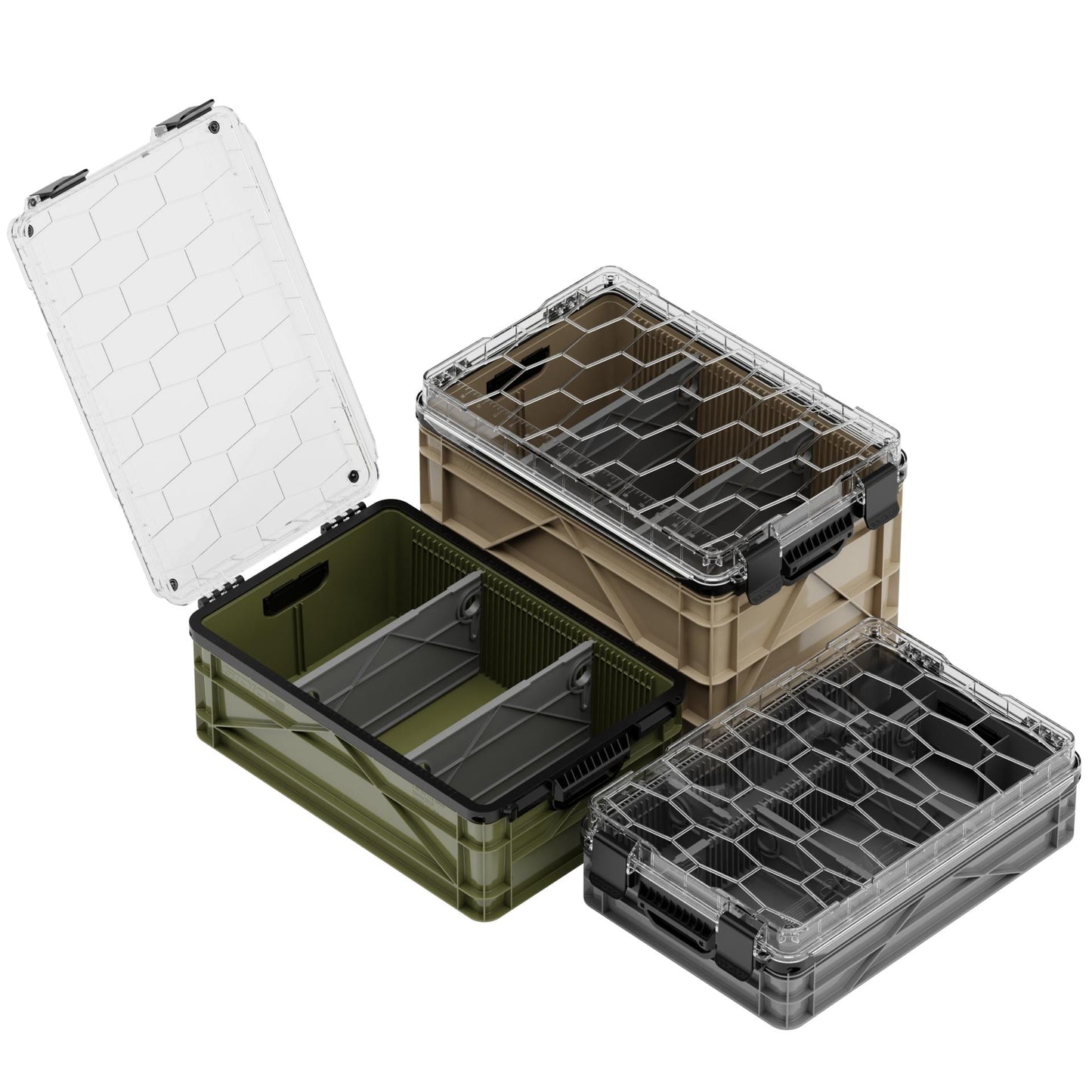 SidioCrate Weather-Resistant Storage Crate 3-Pack
