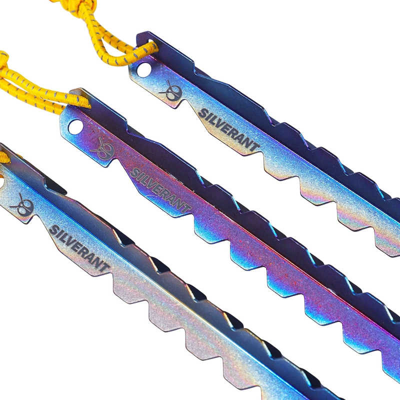 SilverAnt | Y-Shape Tent Stakes | Large | 6-Pack | Titanium
