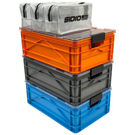 SidioCrate Half Crate 3-Pack Storage System