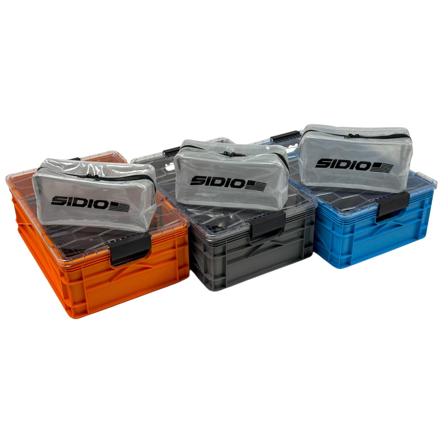 SidioCrate Half Crate 3-Pack Storage System