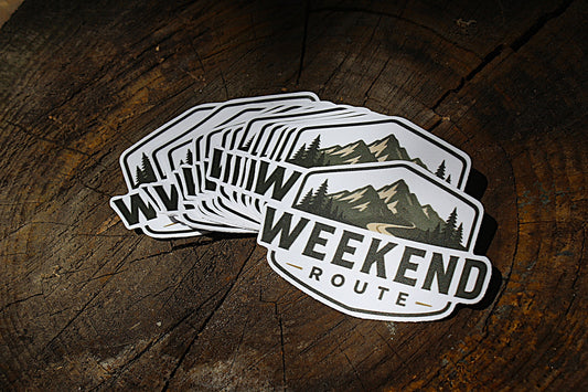 Weekend Route Logo Sticker - 3"