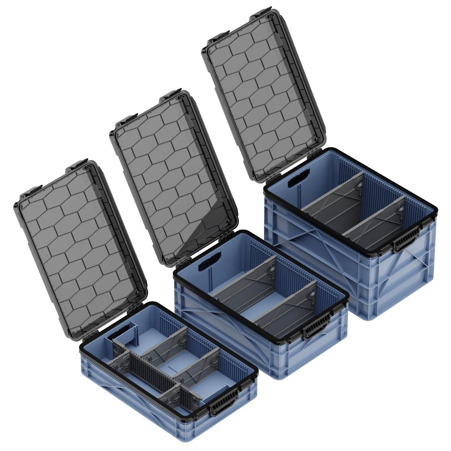 SidioCrate Weather-Resistant Storage Crate 3-Pack