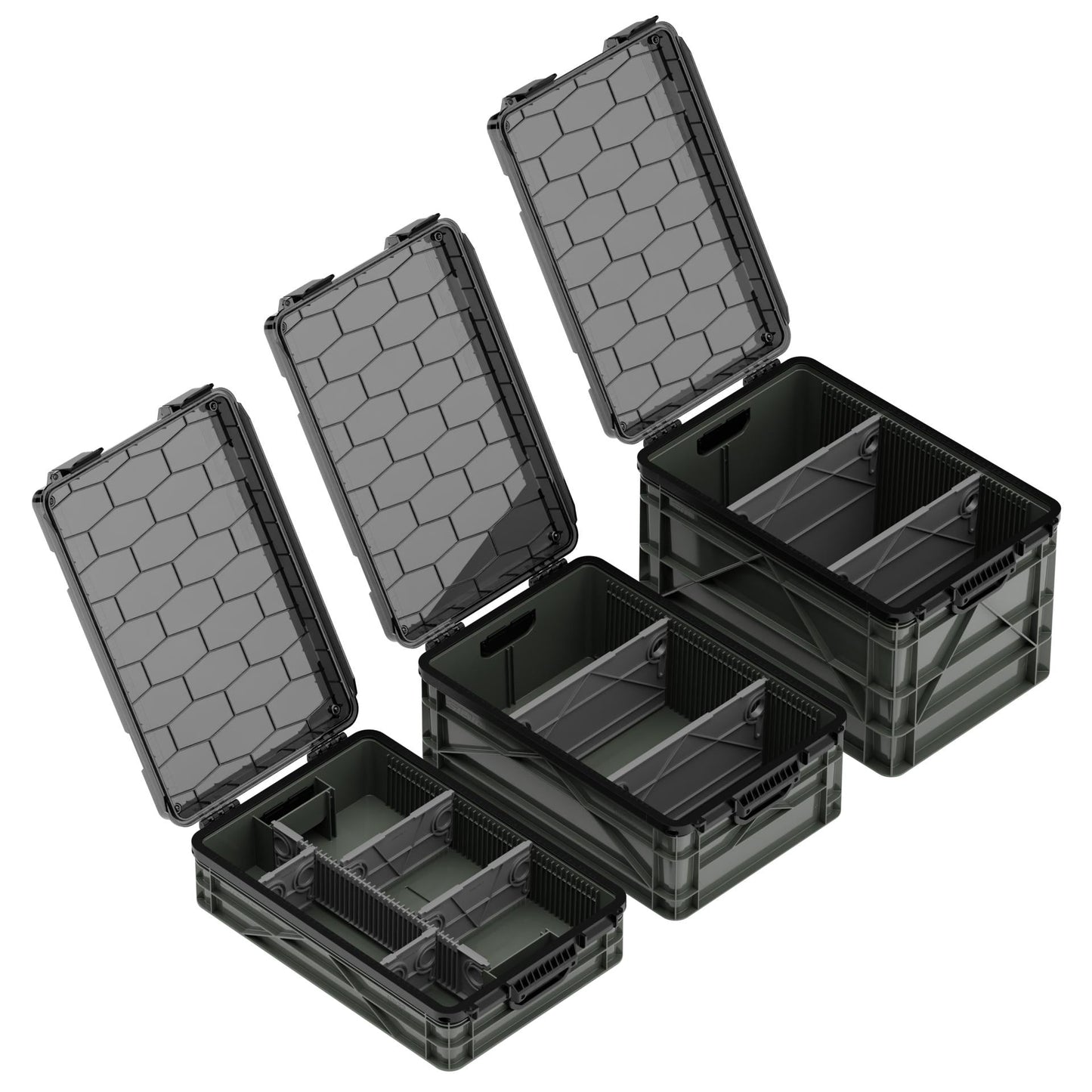 SidioCrate Weather-Resistant Storage Crate 3-Pack