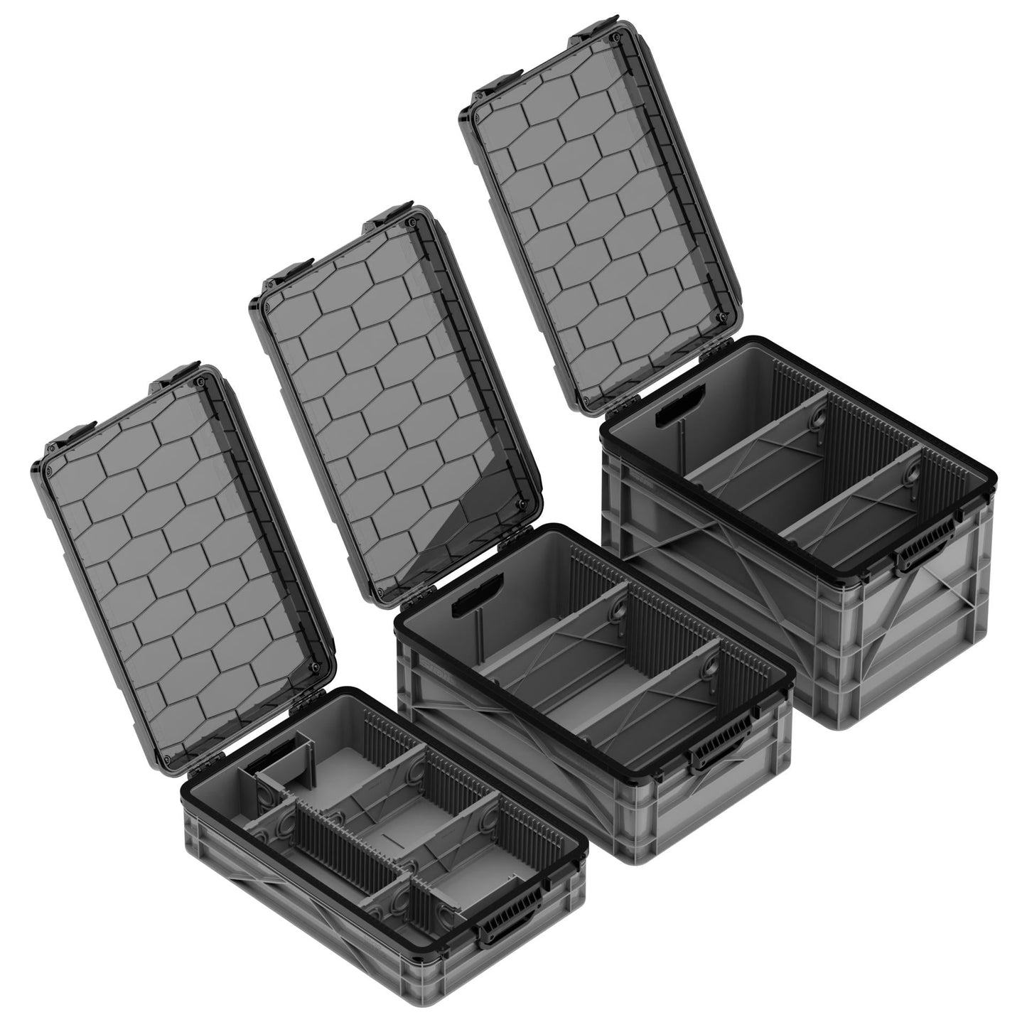 SidioCrate Weather-Resistant Storage Crate 3-Pack