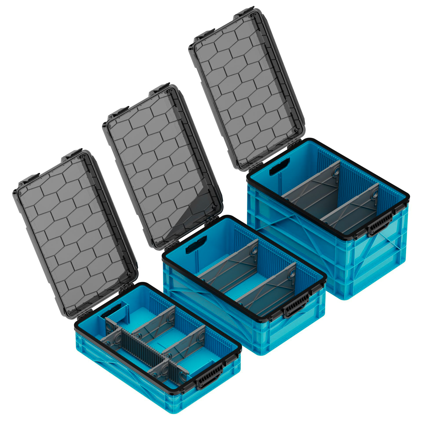 SidioCrate Weather-Resistant Storage Crate 3-Pack