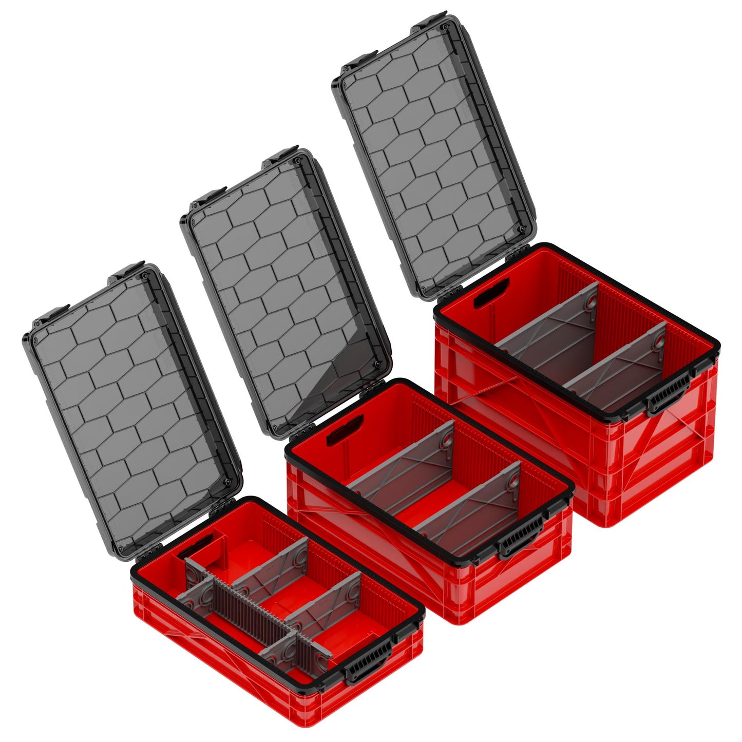 SidioCrate Weather-Resistant Storage Crate 3-Pack