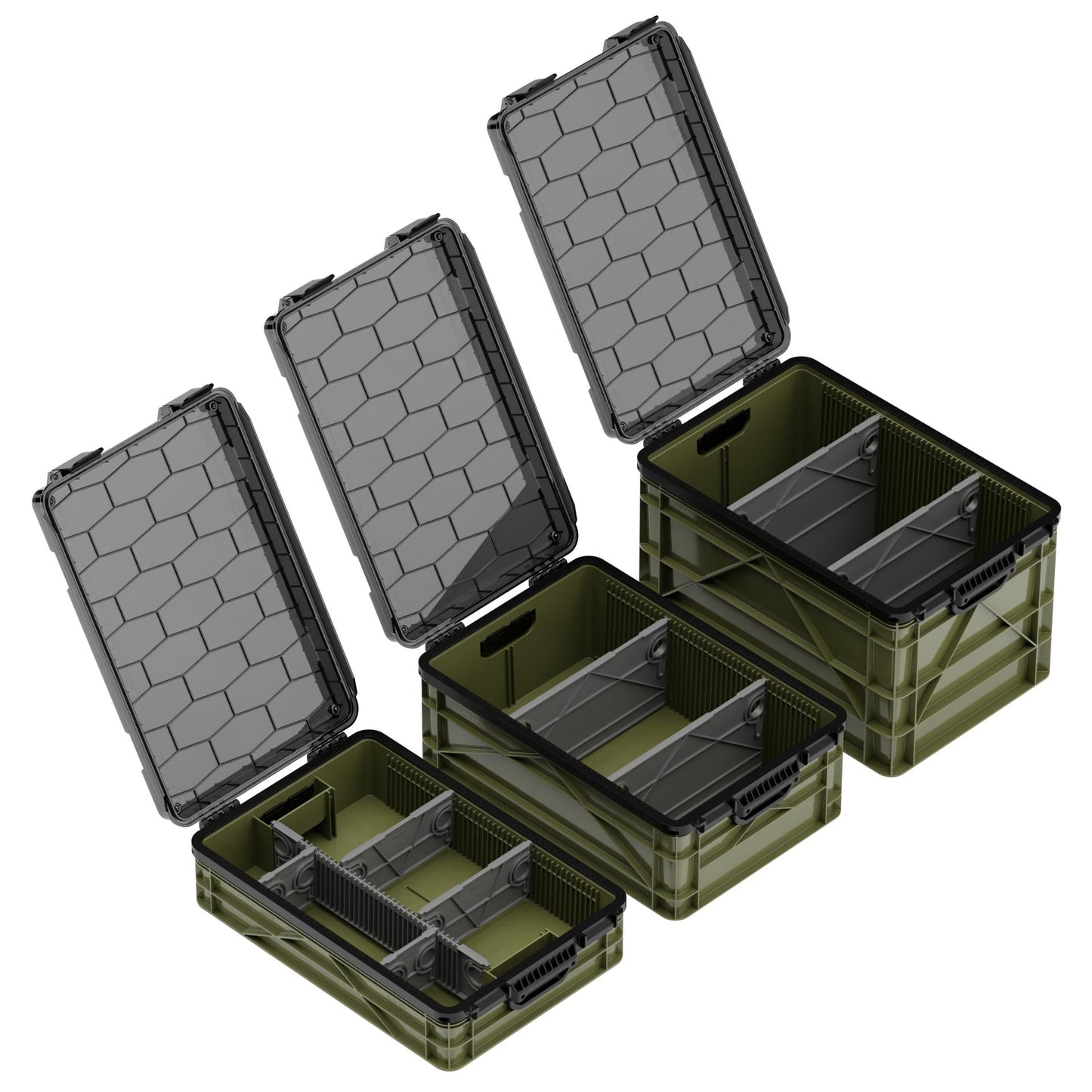 SidioCrate Weather-Resistant Storage Crate 3-Pack