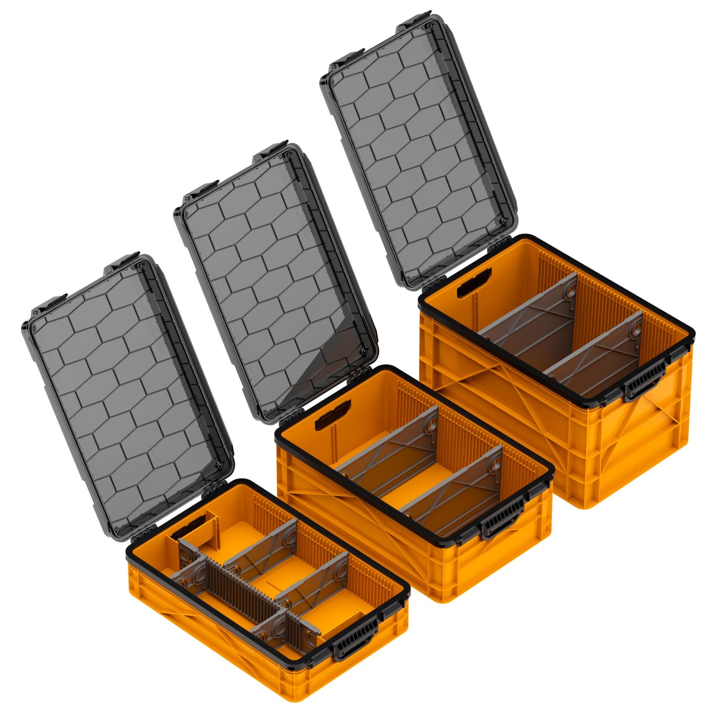 SidioCrate Weather-Resistant Storage Crate 3-Pack