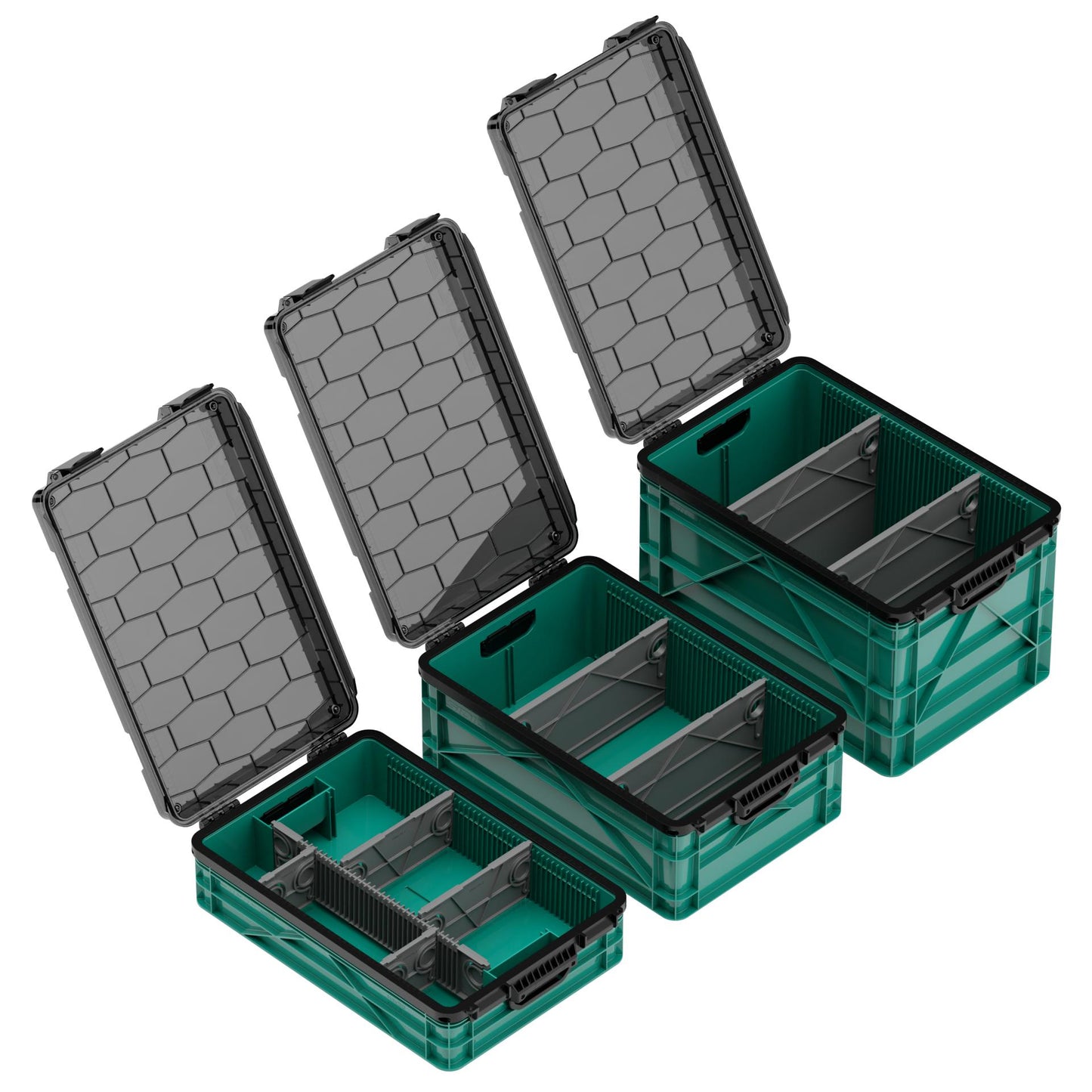 SidioCrate Weather-Resistant Storage Crate 3-Pack