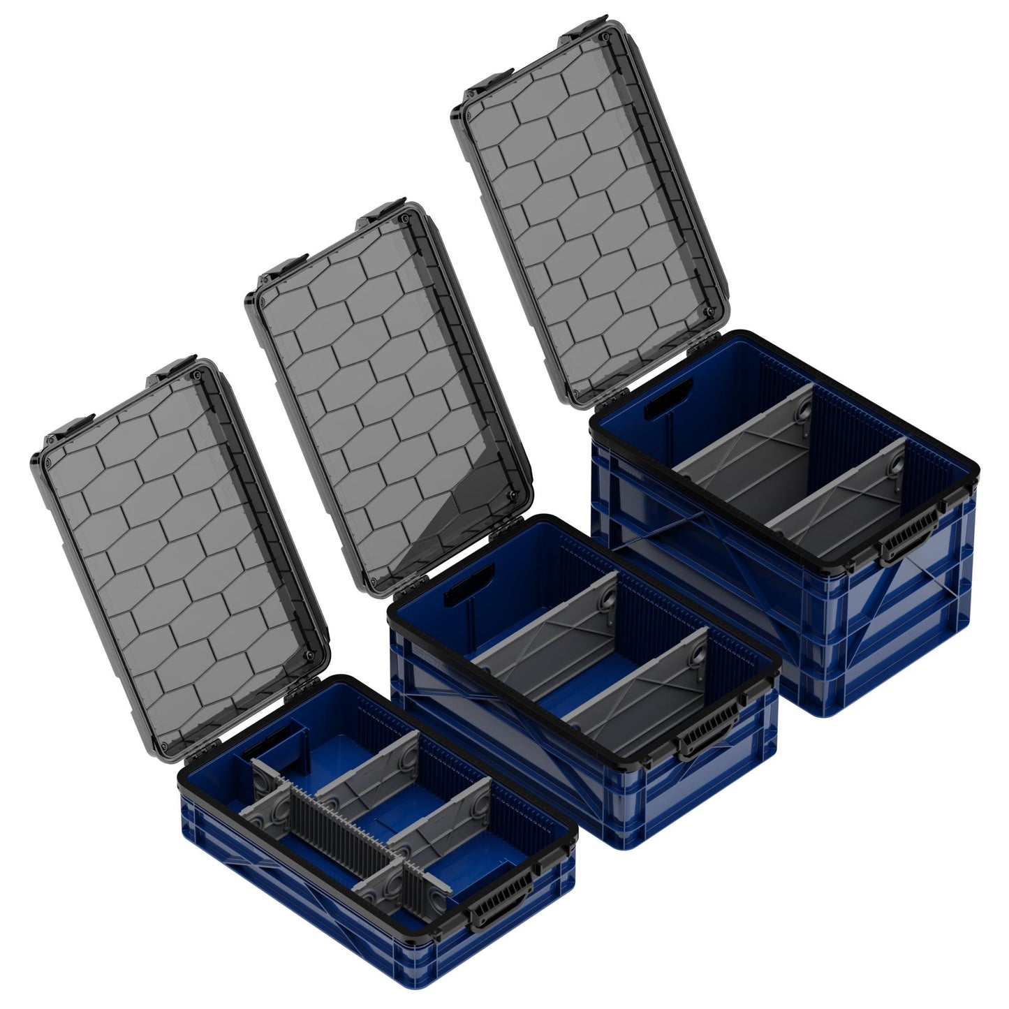 SidioCrate Weather-Resistant Storage Crate 3-Pack
