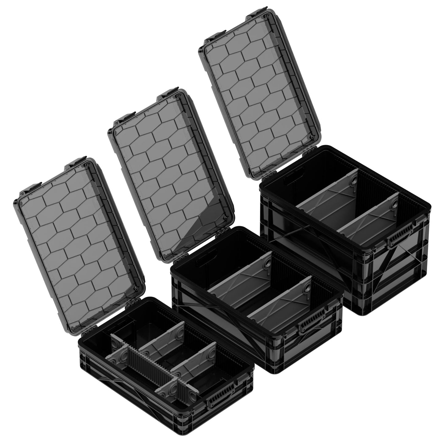 SidioCrate Weather-Resistant Storage Crate 3-Pack