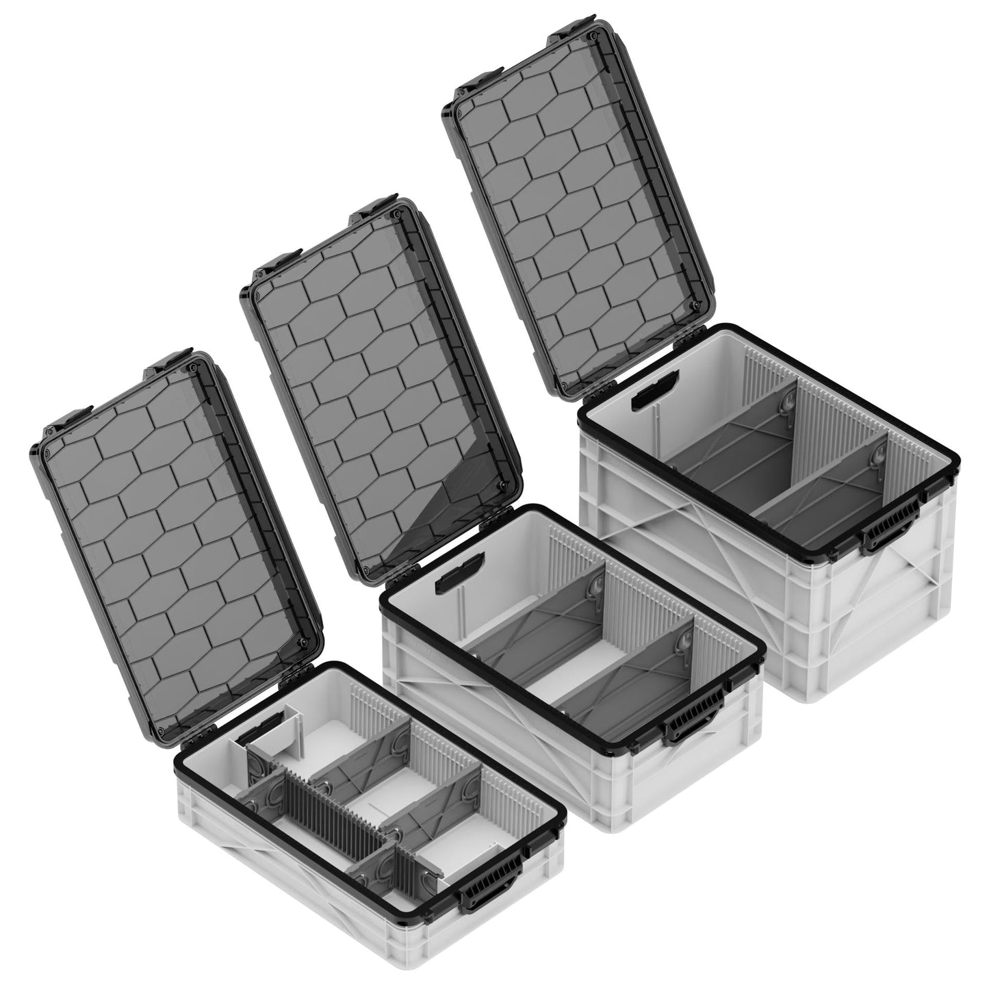 SidioCrate Weather-Resistant Storage Crate 3-Pack