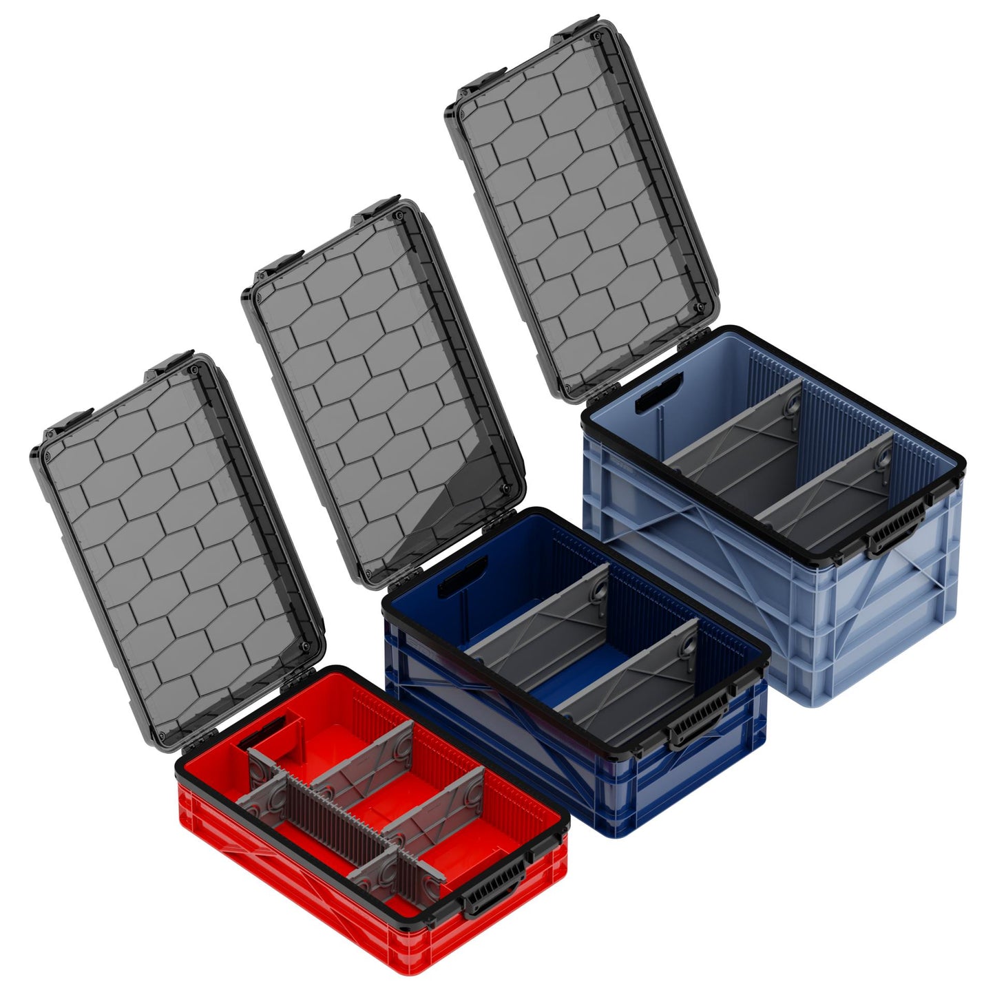 SidioCrate Weather-Resistant Storage Crate 3-Pack