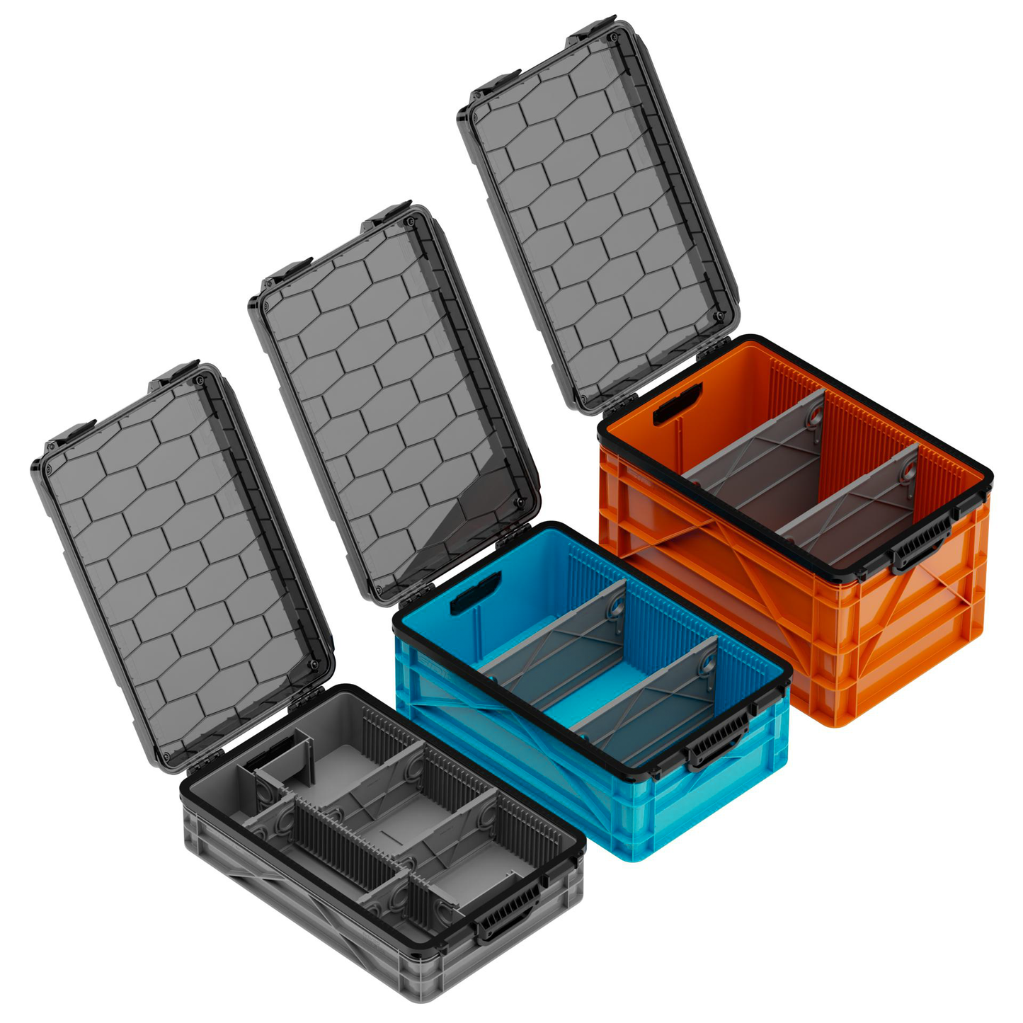 SidioCrate Weather-Resistant Storage Crate 3-Pack