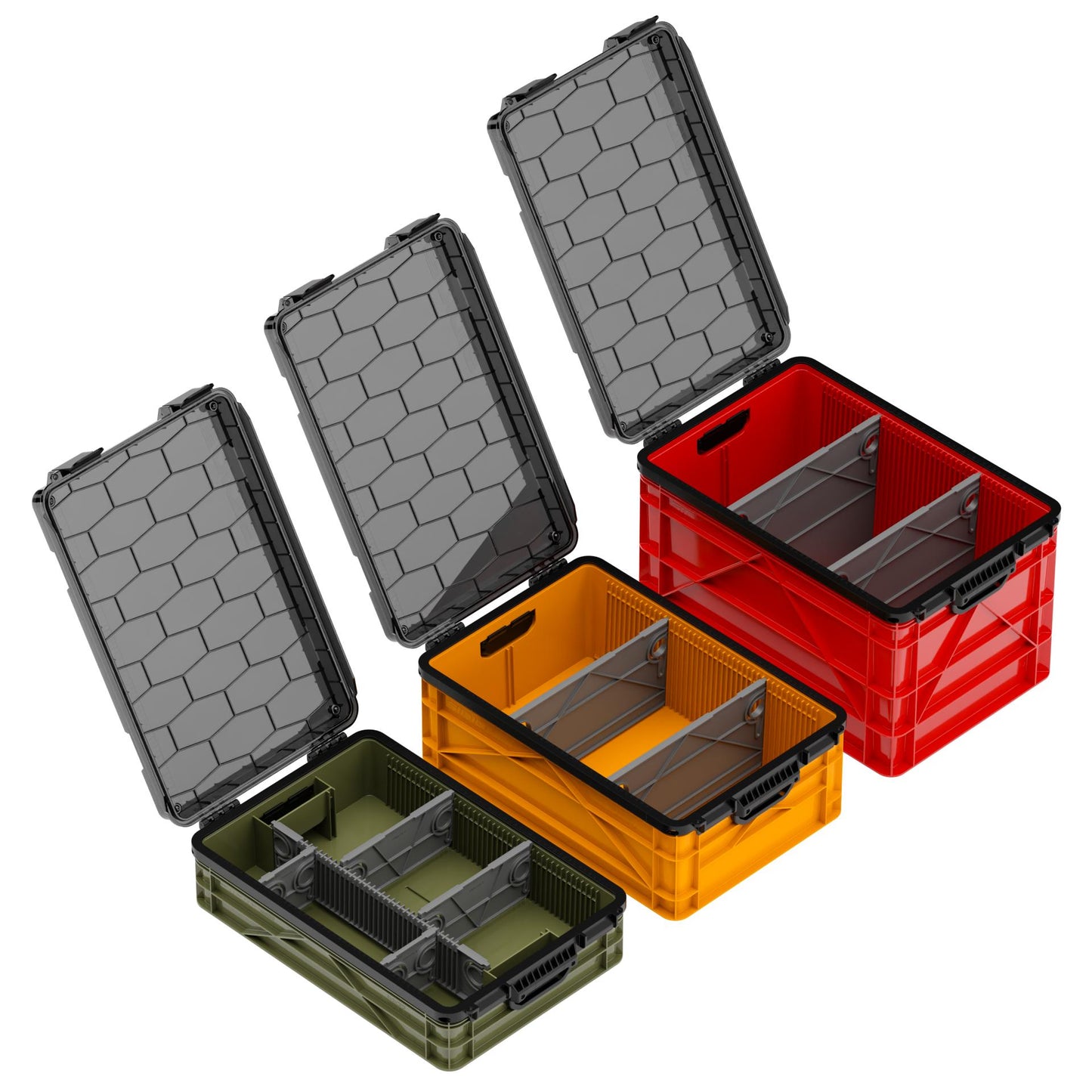 SidioCrate Weather-Resistant Storage Crate 3-Pack