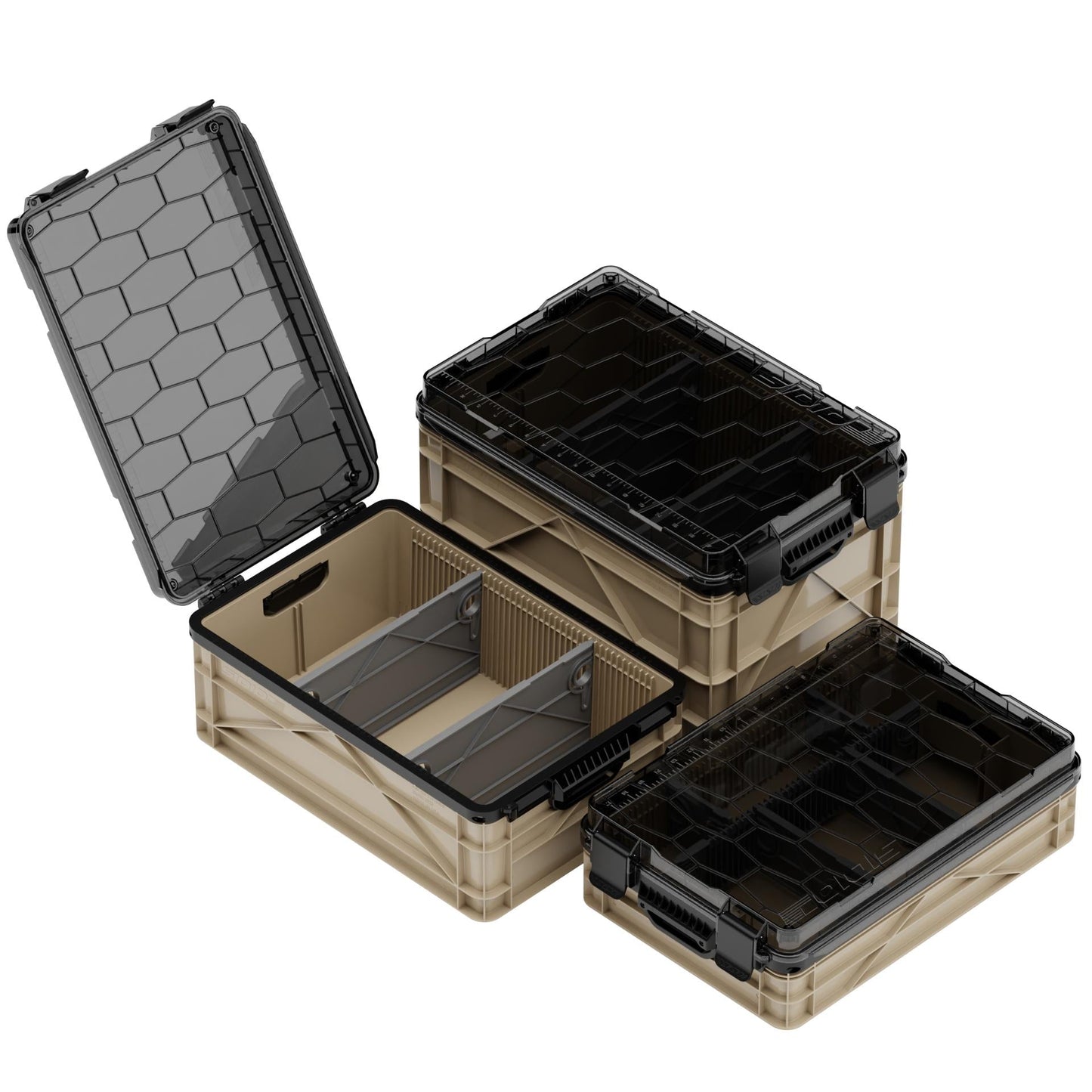 SidioCrate Weather-Resistant Storage Crate 3-Pack