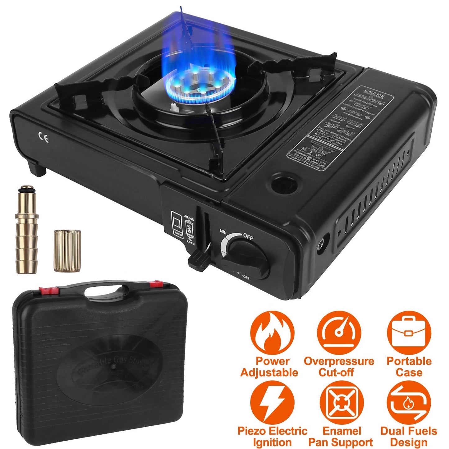 3300W Dual-Fuel Portable Camping Stove