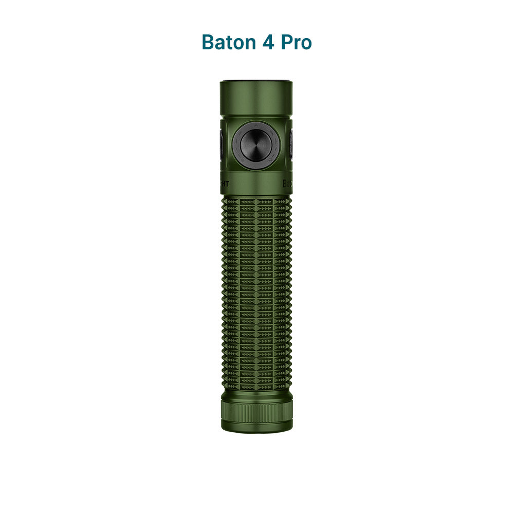 Baton 4 Pro EDC flashlight 1500 1600 Lumens OD Green