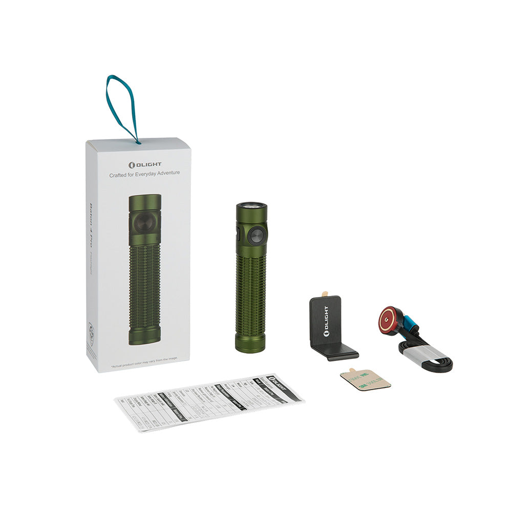 Baton 4 Pro EDC flashlight 1500 1600 Lumens OD Green