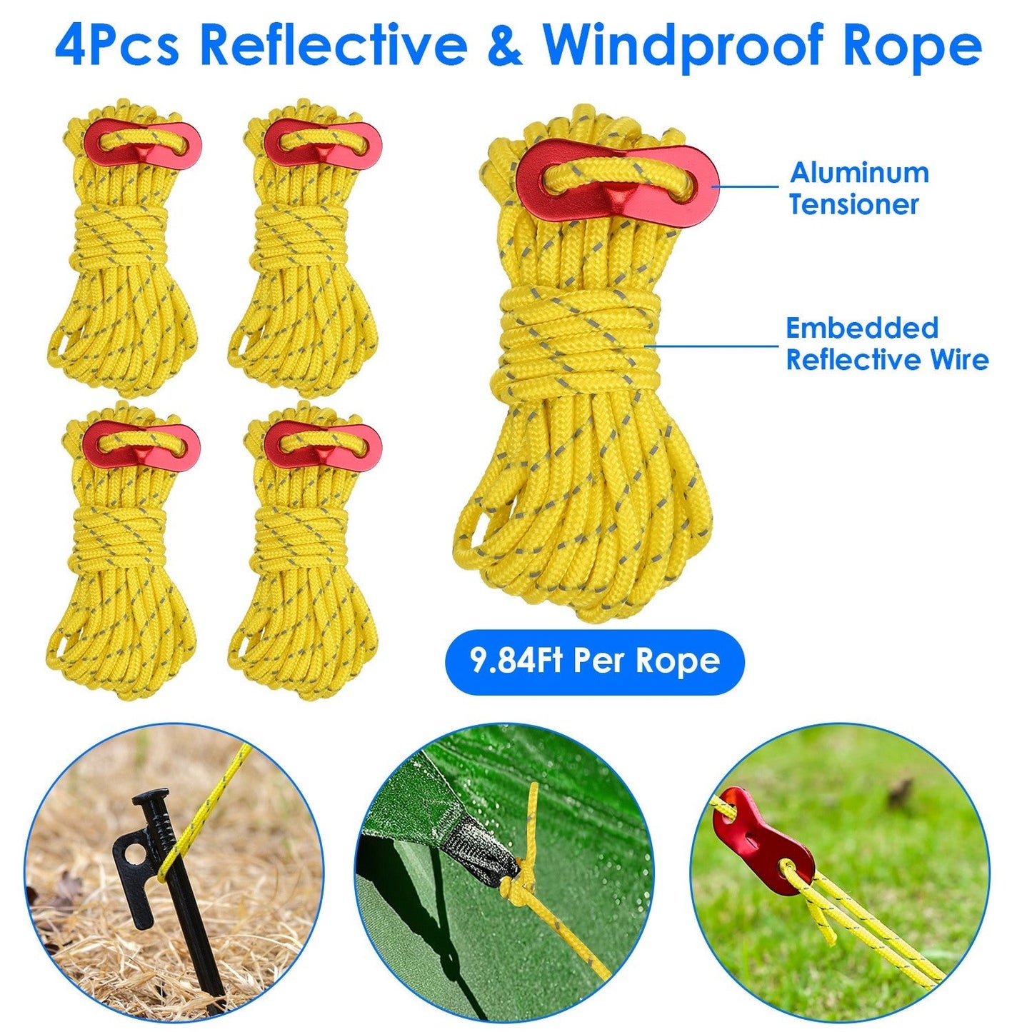 Tent Stake & Camping Hammer Kit